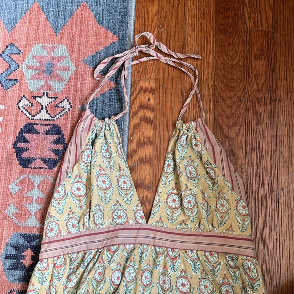 Free People Yellow and Pink Mini Dress - Picture 5 of 11